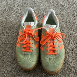 Adidas Women's Green and Orange Sneakers